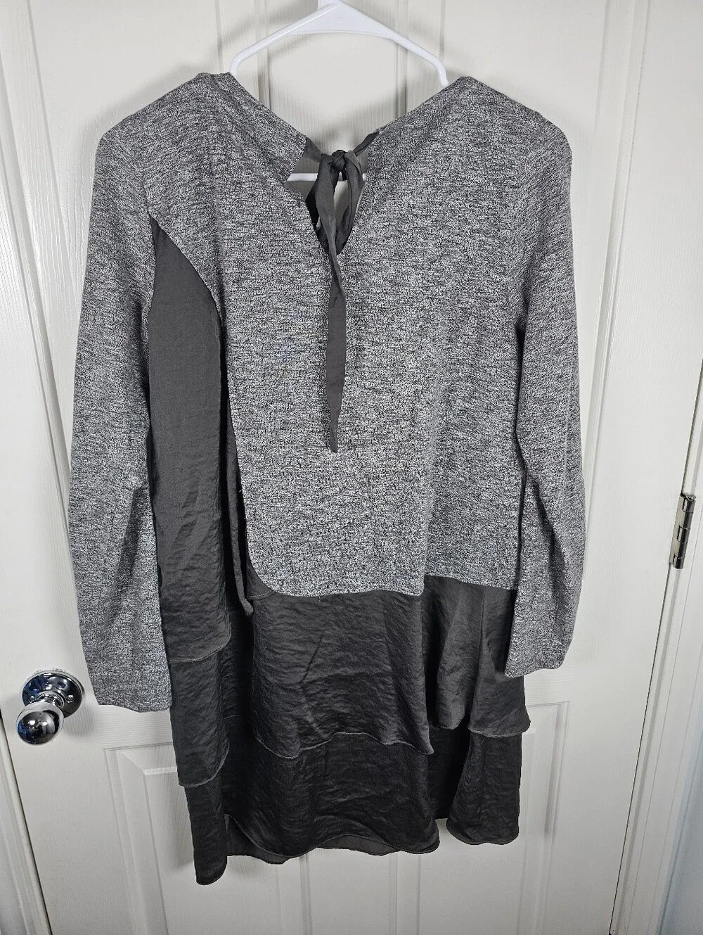 Anthropologie Sunday in Brooklyn gray tiered dress Size S